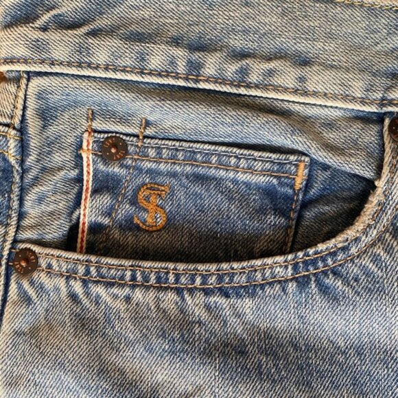 Todd Snyder Relaxed Indigo Fit Jeans Sz 32/32.  NWT - Picture 4 of 7